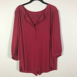 NYDJ Cranberry Blouse